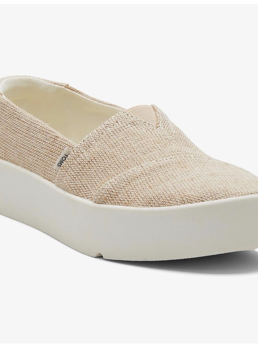 Toms Verona Slip On Natural Undyed Heritage New in box size 6.5 medium NWT - Picture 1 of 14